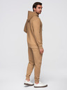 Ombre Clothing Pánska bavlnená tepláková súprava mikina + nohavice jogger - hnedá V2 Z121 Ombre Clothing