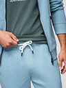 Ombre Clothing Pánska tepláková súprava mikina s kapucňou + nohavice jogger - svetlo modrá V7 Z119 Ombre Clothing