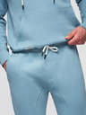 Ombre Clothing Pánska bavlnená tepláková súprava mikina + nohavice jogger - modrá V7 Z121 Ombre Clothing
