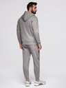 Ombre Clothing Pánska tepláková súprava mikina s kapucňou + nohavice jogger - sivá V8 Z119 Ombre Clothing