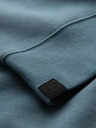 Ombre Clothing Pánska mikina s kontrastným lemovaním a raglánovými rukávmi - zbleštená tyrkysová V4 OM-SSNZ-0200 Ombre Clothing