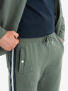Ombre Clothing Pánska tepláková súprava mikina + tepláky jogger - olivová V2 Z114 Ombre Clothing