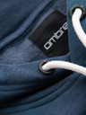 Ombre Clothing Pánska športová mikina s veľkou potlačou - tmavo modrá V2 B1714 Ombre Clothing