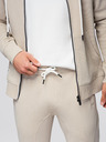 Ombre Clothing Pánska tepláková súprava mikina s kapucňou + nohavice jogger - béžová V1 Z119 Ombre Clothing