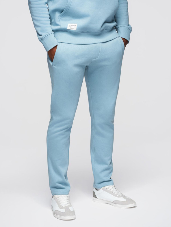 Ombre Clothing Pánska tepláková súprava mikina + nohavice regular fit - svetlo modrá V7 Z120 Ombre Clothing