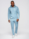 Ombre Clothing Pánska tepláková súprava mikina + nohavice regular fit - svetlo modrá V7 Z120 Ombre Clothing
