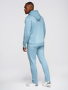 Ombre Clothing Pánska tepláková súprava mikina + nohavice regular fit - svetlo modrá V7 Z120 Ombre Clothing