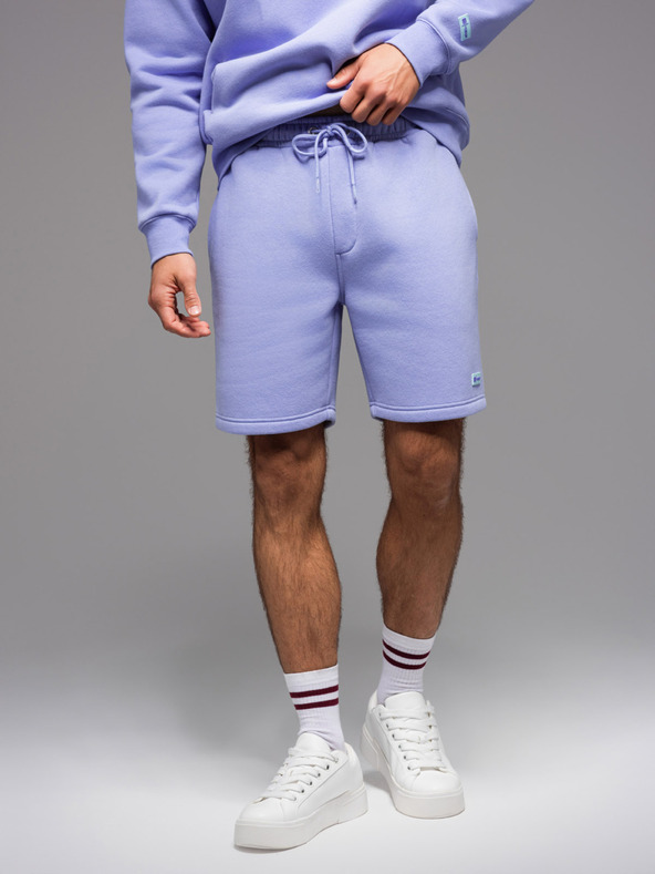 Ombre Clothing UNISEX tepláková súprava mikina + šortky - levanduľová V9 Z110 Ombre Clothing