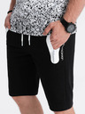 Ombre Clothing Pánske teplákové šortky - čierna V3 W239 Ombre Clothing