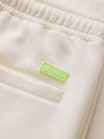 Ombre Clothing Unisex teplákové šortky s rebrovaným pásom - krémové V2 OU-SRBC-0101 Ombre Clothing