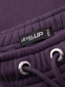 Ombre Clothing Unisex teplákové šortky so ťahacím šnúrkom v pase - fialové V13 OU-SRBC-0101 Ombre Clothing