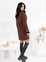 Edoti Módny dámsky kabát CLR042 - hnedý EDOTI