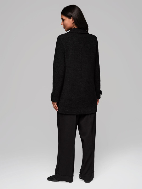 Edoti Módny dámsky kabát CLR041 - čierny EDOTI