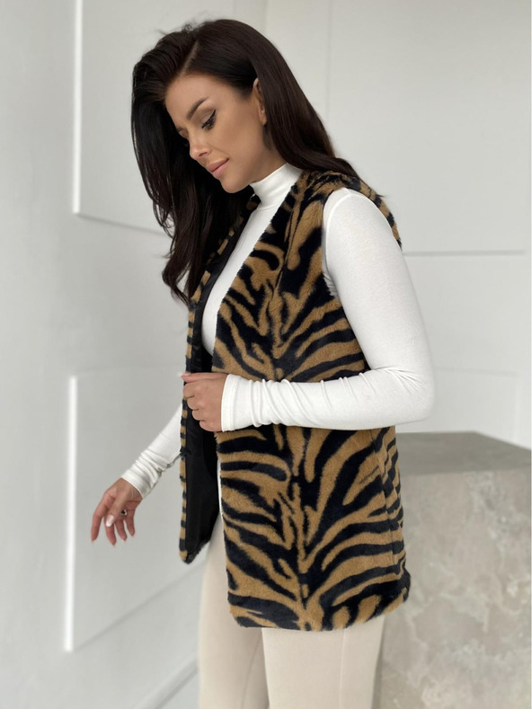 Edoti Dámska vesta VLR013 - hnedá EDOTI