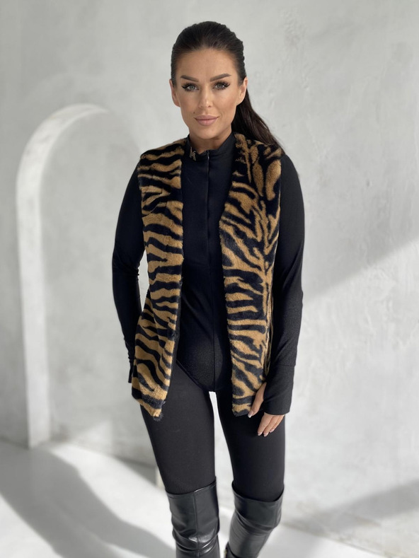 Edoti Dámska vesta VLR013 - hnedá EDOTI