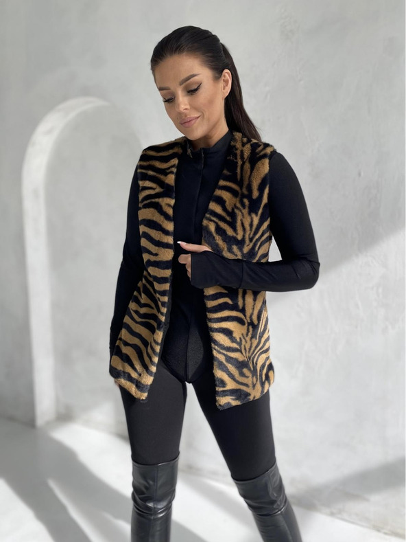 Edoti Dámska vesta VLR013 - hnedá EDOTI