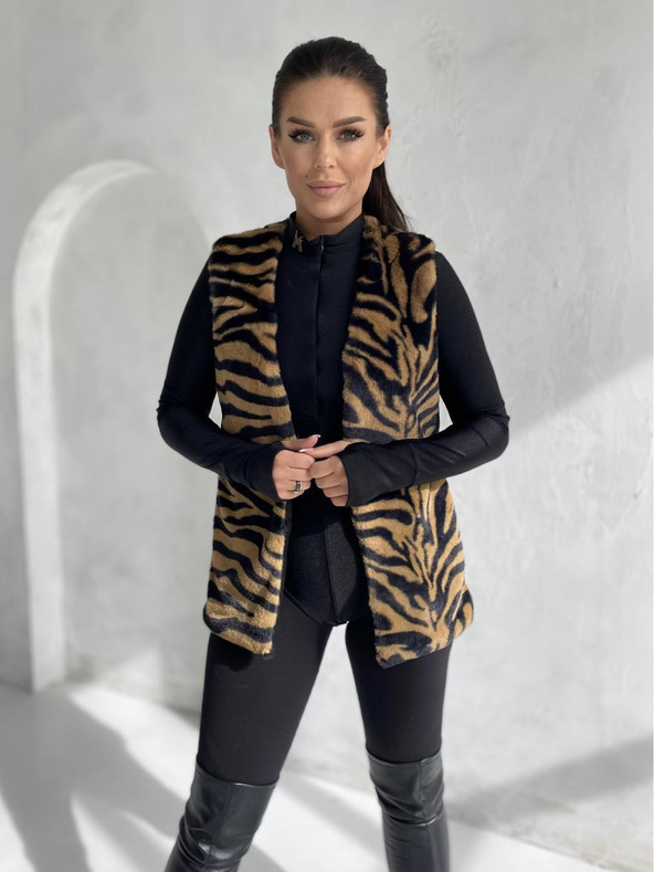 Edoti Dámska vesta VLR013 - hnedá EDOTI