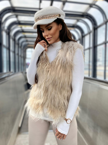 Edoti Dámska vesta VLR010 - béžová EDOTI