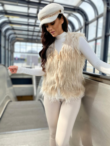 Edoti Dámska vesta VLR010 - béžová EDOTI