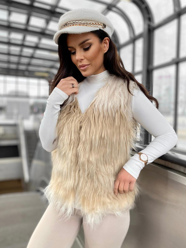 Edoti Dámska vesta VLR010 - béžová EDOTI