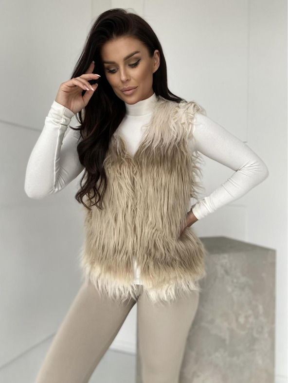 Edoti Dámska vesta VLR010 - béžová EDOTI