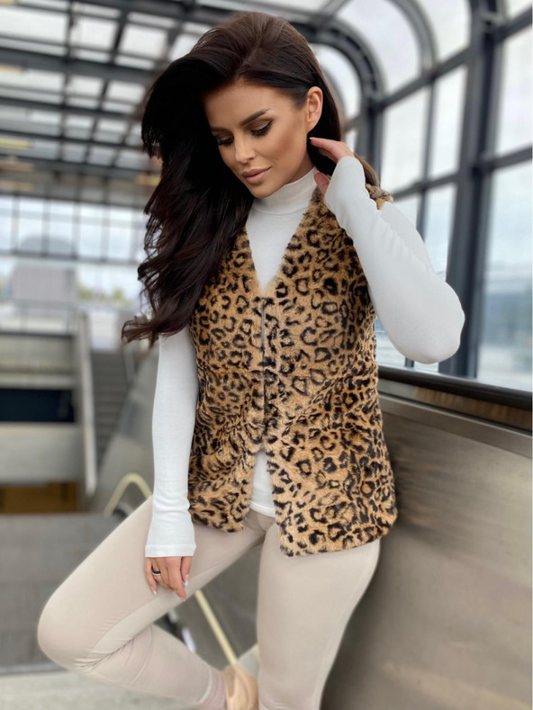 Edoti Dámska vesta VLR011 - béžová EDOTI