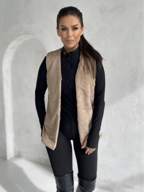 Edoti Dámska vesta VLR012 - béžová EDOTI