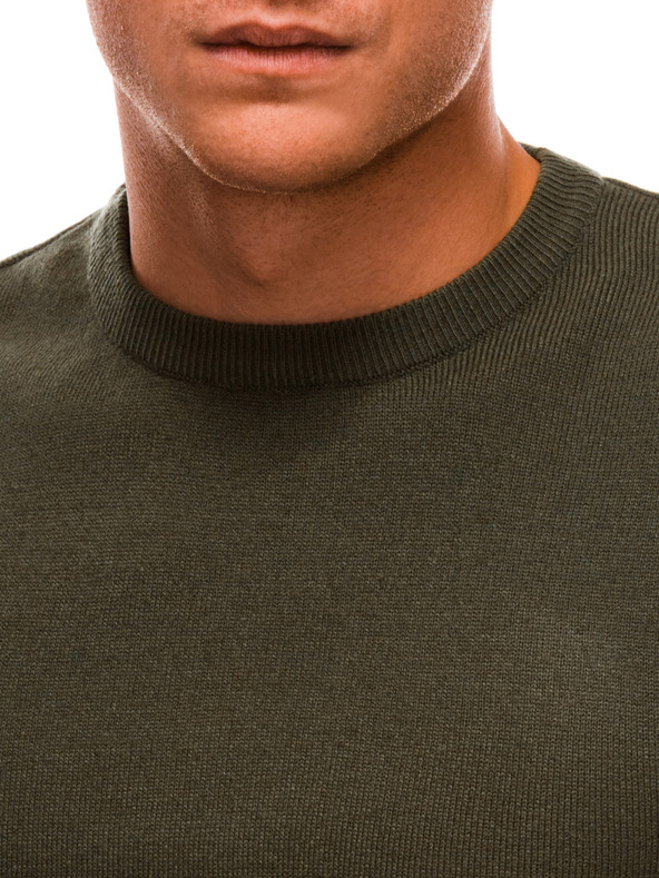 Edoti Pánsky sveter - olivový V7 EM-SWBS-0100 EDOTI