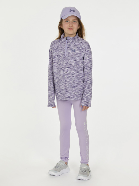Under Armour Dievčenský set Under Armour UA 1/4 ZIP LEGGING SET-PPL