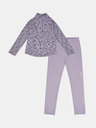 Under Armour Dievčenský set Under Armour UA 1/4 ZIP LEGGING SET-PPL