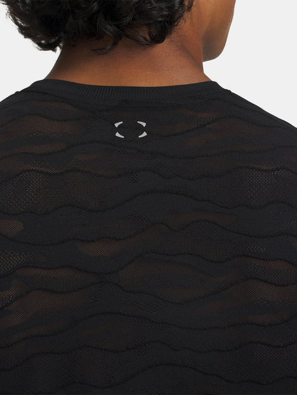 Under Armour Pánske tričko Under Armour UA Halo Jacquard LS-BLK