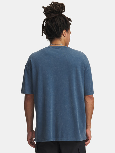 Under Armour Pánske tričko Under Armour UA M HW OS LOGO WASH SS-BLU