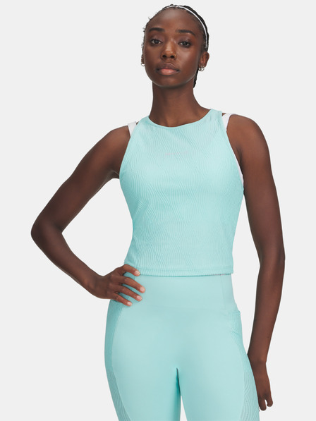 Under Armour Dámske tielko Under Armour UA Halo Jacquard Knit Tank-BLU