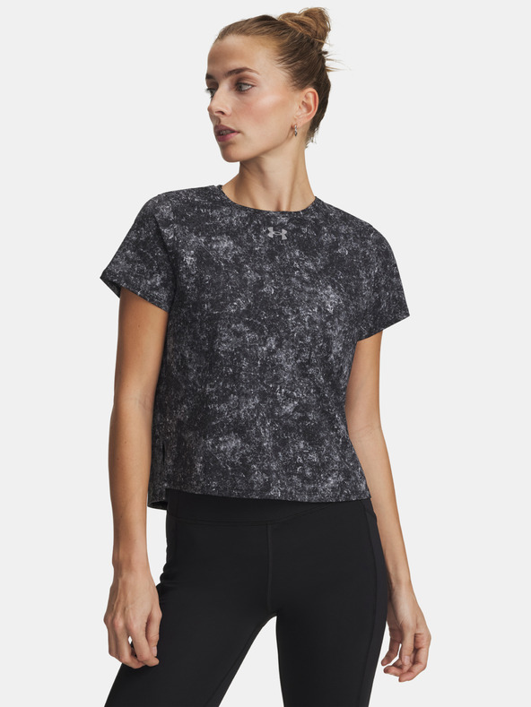 Under Armour Dámske tričko Under Armour UA Velociti Pro Print SS-BLK