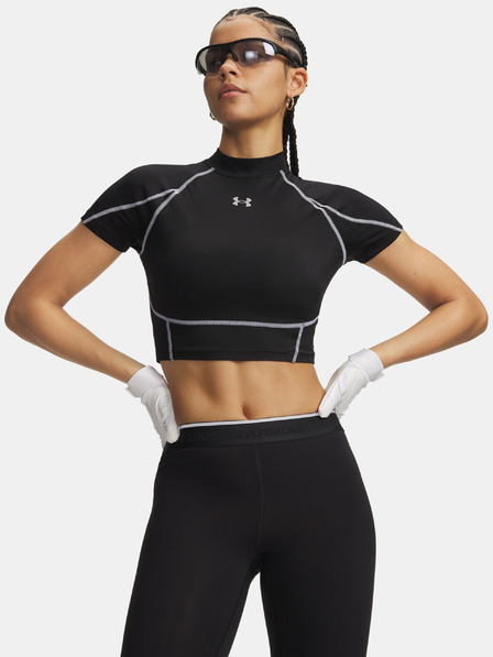Under Armour Dámske tričko Under Armour HeatGear Elite Crop Mck SS-BLK