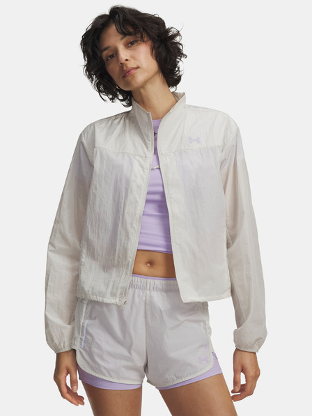 Under Armour Dámska bunda Under Armour W Explor Trail Run Wind Jckt-WHT