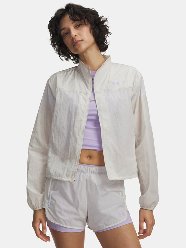 Under Armour Dámska bunda Under Armour W Explor Trail Run Wind Jckt-WHT