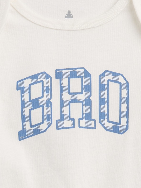 GAP Baby body s potlačou GAP