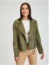 Orsay Khaki dámska krivá bunda zo semišu ORSAY Tina