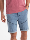 Ombre Clothing Svetlomodré pánske džínsové šortky Ombre Clothing W361