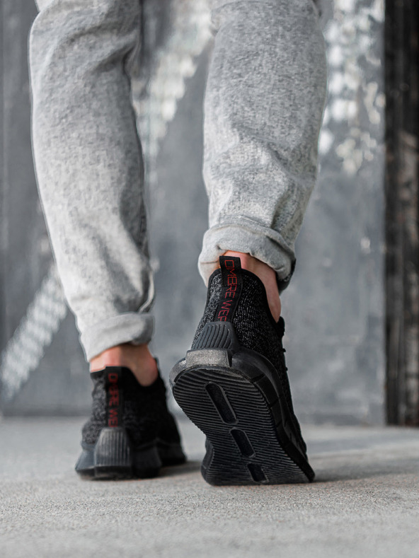 Ombre Clothing Čierne pánske tenisky Ombre Oblečenie