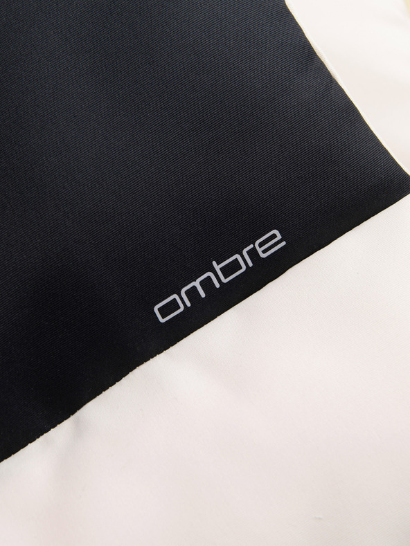 Ombre Clothing Čierno-béžová pánska prešívaná vesta Ombre Clothing