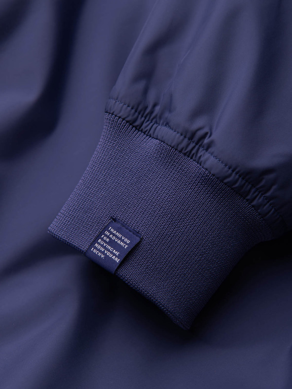 Ombre Clothing Pánska jarná bunda Bomber C439 - námornícka