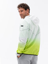 Ombre Clothing Zeleno-biela pánska bunda Ombre Clothing