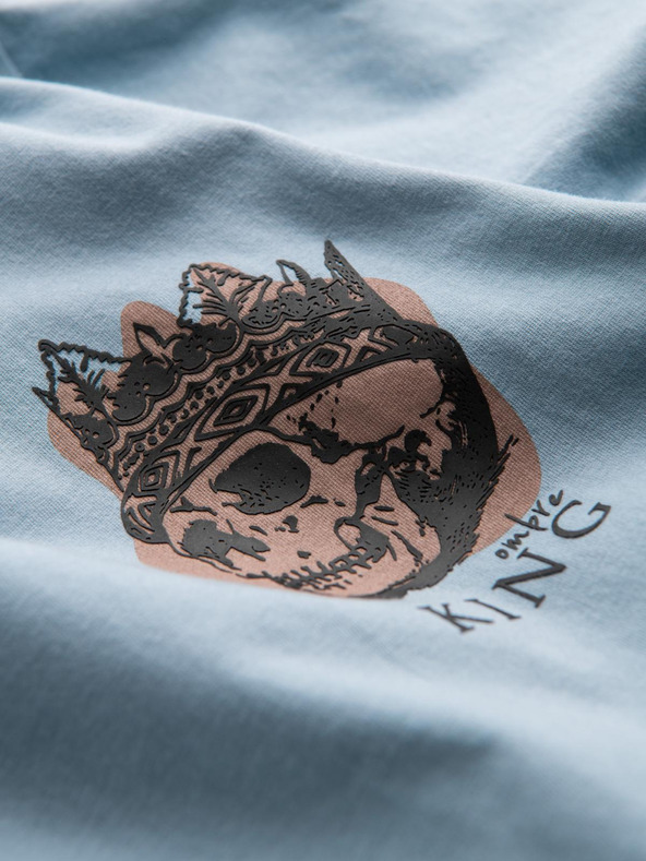 Ombre Clothing Svetlomodré pánske tričko Ombre Oblečenie