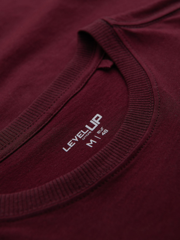 Ombre Clothing Vínová pánska košeľa Ombre Oblečenie