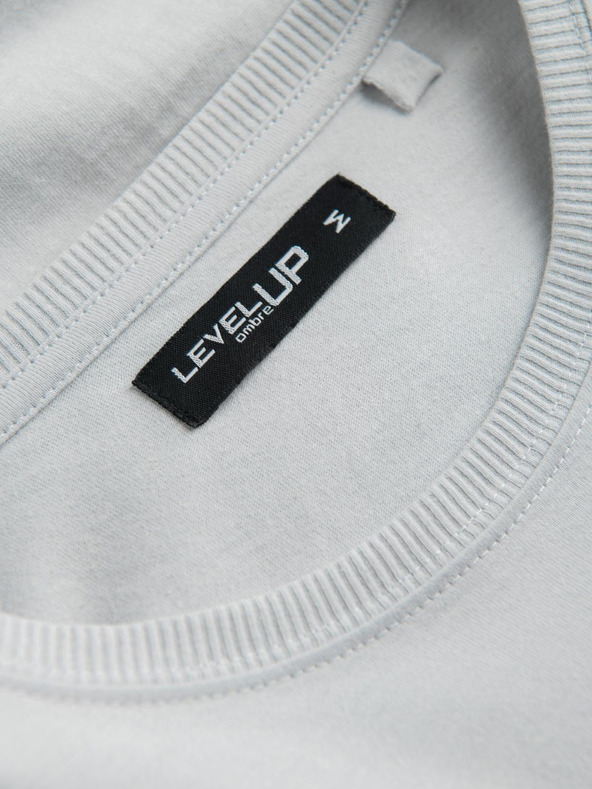 Ombre Clothing Svetlošedé pánske tričko Ombre Oblečenie