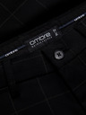 Ombre Clothing Čierne pánske kockované nohavice Ombre Clothing