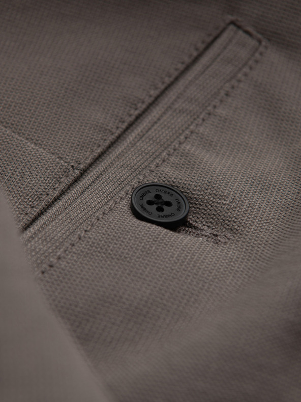 Ombre Clothing Hnedé pánske nohavice Chino Ombre Oblečenie