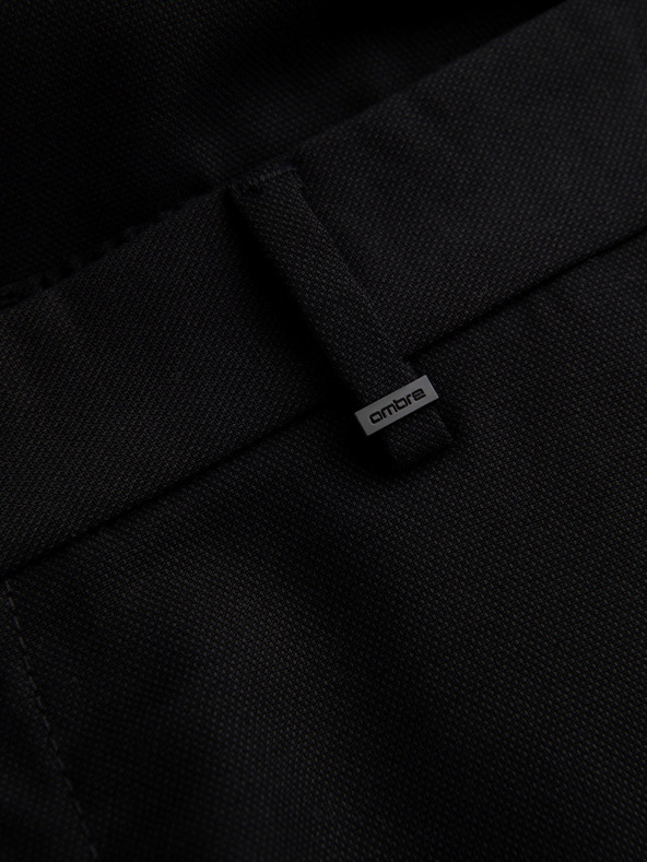 Ombre Clothing Čierne pánske chino nohavice Ombre Oblečenie